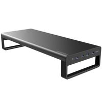 INSMA Vaydeer USB 3.0 Aluminium-Monitorständer Laptopständer Metall-Riser-Unterstützung Datenübertragung