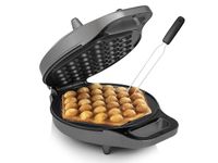 Bubble Waffeleisen & Gabel für leckere Eierwaffeln Ø20cm Egg Waffle Maker Gerät