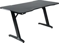 Gaming-Schreibtisch - Schwarz - Metall - 152 x 76 cm- mit LED-Beleuchtung