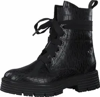 MARCO TOZZI Damen Stiefeletten Leder Schnürboots 2-85212-27, Größe:37 EU, Farbe:Schwarz