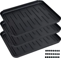 3er Set Schuhablage 37 x 30 cm Schuhabtropfer Schuhabtropfschale Schuhwanne Schuh Abtropfschale Ablage