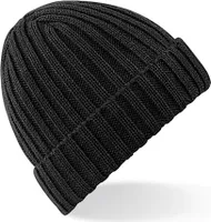 Beechfield Uni Winter Beanie / Strickmütze PC2017 (Einheitsgröße) (Schwarz)