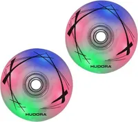 HUDORA 2 LED náhradné kolieska, 58 mm x 33 mm pre kolieskové korčule 85063