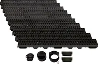 ScarMaxx B125 Entwässerungsrinne Set, Regenwasser Ablauf - Bauhöhe 60 mm - 10m