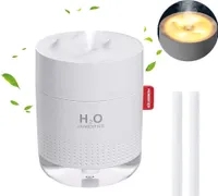 Luftbefeuchter 450 ml kleiner Raumbefeuchter Humidifier Aroma Diffuser mit Nachtlicht