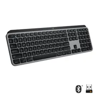 Logitech MX Keys f/ Mac, plná veľkosť (100%), bezdrôtové, RF Wireless + Bluetooth, QWERTZ, sivá