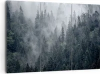 Bild auf Leinwand - Leinwandbild - Wald Baum Natur - 165x110cm - Wand Bild - Wanddeko - Wandbilder - Leinwanddruck - Bilder - Kunstdruck - Wanddekoration - Leinwand bilder - Wandkunst - CE165x110-4074