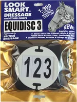 Equidisc - Dressur Nummernhalter "3 Numbers" TL5978 (Einheitsgröße) (Schwarz)