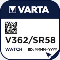 Varta Watch V 362 Uhrenzelle Knopfzelle SR 721 SW V362 Si...
