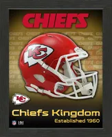 Kansas City Chiefs NFL Helmet Frame Logo Picture 28x23cm