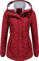 Damen Winterjacke Winterjacke Baumwolljacke Warme, verdickte Reißverschlusstaschenjacke (S-5XL)