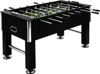 Stolní fotbálek Ocel 60 kg 140 x 74,5 x 87,5 cm Černý