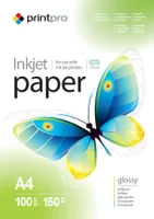 PrintPro by ColorWay Glänzend 150gsm A4 Fotopapier 100 Blatt