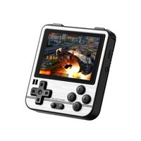 2,8-Zoll-Retro-Spielkonsole Handheld Game Player CNC Shell Music Player 3,5 mm Audio Out, Silber