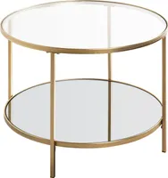 HAKU Möbel Beistelltisch gold - Maße: H 45 cm x Ø 60 cm; 25234