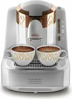 ARZUM OK008-W, Mokka-Maschine, Weiß/Gold