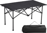 Navaris Campingtisch - Campingtisch klappbar - Campingtisch faltbar - Gartentisch - Klapptisch stabil - Falttisch - Mit Tragetasche - 95 x 55 cm -