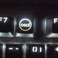 1 Stk. Persönlichkeit durchscheinend Keycap osu! Ersatz-ABS-Tastenkappe für mechanisches Tastaturreparaturteil