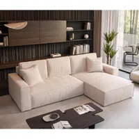 sesto senso Große Moderne Couch 240x295 cm - Modernes Ecksofa auf