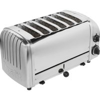 DUALIT Vario Toaster Edelstahl - 2200W - 6 Schlitze - Poliert