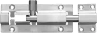 MASTERPROOF PROFESSIONAL Edelstahl Schieberiegel Sicherheits - Türriegel Bolzenriegel 100 mm mit Schlaufe