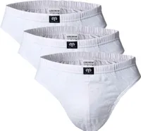 CECEBA Herren Slips, 3er Pack - Sport Slip, Basic, Baumwolle, M-8XL, einfarbig Weiß XL