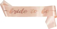 Oblique Unique Schärpe Bride To Be JGA Junggesellinnenabschied Hen Party rosé gold