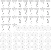 30 Stück Transparent Deckenhaken Selbstklebend Deckenhaken Ohne Bohren Wandhaken Ohne Bohren Klebehaken Deckendeko für Küche, Bad, Schlafzimmerwand, Weihnachtstag