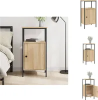 vidaXL Nachttisch Sonoma-Eiche 41x31x80 cm Holzwerkstoff -  Nachttische