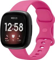 Strap-it Fitbit Versa 4 Silikon Armband Classic (Pink) - Große: S