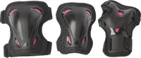 Rollerblade Skate Gear W Protection Set (Schwarz/Pink) Inlineschoner Schützerset 3er-Pack  L