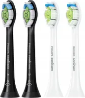 Philips | Ersatzbürsten für Philips Sonicare - 4 Stück - Weiß und Schwarz - Originalqualität - Effektive Reinigung