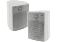 2-Wege Lautsprecher Weiß, Paar, Wand-Lautsprecher für HiFi Stereoanlage Heimkino, 40Watt 8Ohm