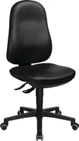 Arbeitsdrehstuhl Point 70 C Bodengleiter+Fußring Kunstlederpolster schwarz