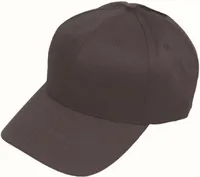 Black Jungle 6-Panel Baseball Schirmmütze Baumwolkappe Cap Basecap Schiebermütze Mützen Uni Schwarz Verstellbar