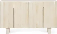 Sideboard Serapis 150 x 40 x 84 cm Mangoholz MDF Weiß