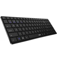 Rapoo E9100M Multi-Mode-Tastatur Kabellos, ultraflach, Schwarz