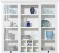 trendteam Wohnen Horní úložný box BrandsonBaxter Bílý Imitace 119 x 106 x 36 cm