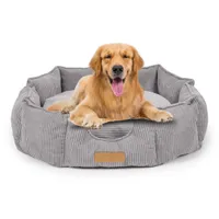 Großes Hundebett XXL, Hundesofa, Hundekissen Oval, Hundekörbchen Waschbar, Hundematte, Hundenest  – 100 x 85 cm