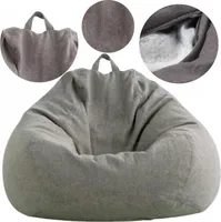 AD.CON Beanbag s výplňou z EPS guličiek Puff Relax kreslo Sedací vankúš Podlahový vankúš Bean bag 90x110x50cm 250L Tmavo sivá