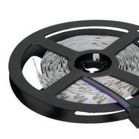5m LED Strip Kaltweiß Wasserdicht Band Leiste Lichtstreifen SMD5050 Netzteil 12V 
