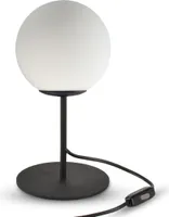 Lampka Nocna Stołowa Biurkowa Full Globe Glass 561-L1 G9 Biała kula LED