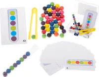 Aga Vzdelávacie puzzle farebné montessori guličky