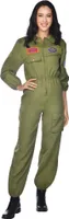 Kampfjet Pilotin Overall Damenkostüm