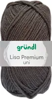 50 Gramm Gründl Lisa Premium Uni 25 Anthrazit