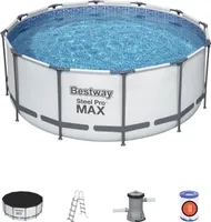 Bestway 56420 Steel Pro Frame Pool Schwimmbecken Gartenpool 366x122 cm
