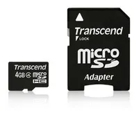 Transcend 4GB microSDHC Class 4 + adapter SD