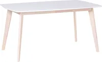 BELIANI Stół do jadalni biały blat drewniane nogi prostokątny 150 x 90 cm styl skandynawski