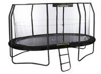 trampolin mit Netz und Leiter JumpPod Oval457 x 305 cm schwarz (2016)