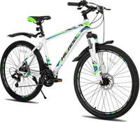 Hiland Mountainbike MTB 26 Zoll mit Aluminiumrahmen Scheibenbremse Speichenräder Jugendliche Herr Damen Fahrradrad, Studenten-Pendlerfahrrad